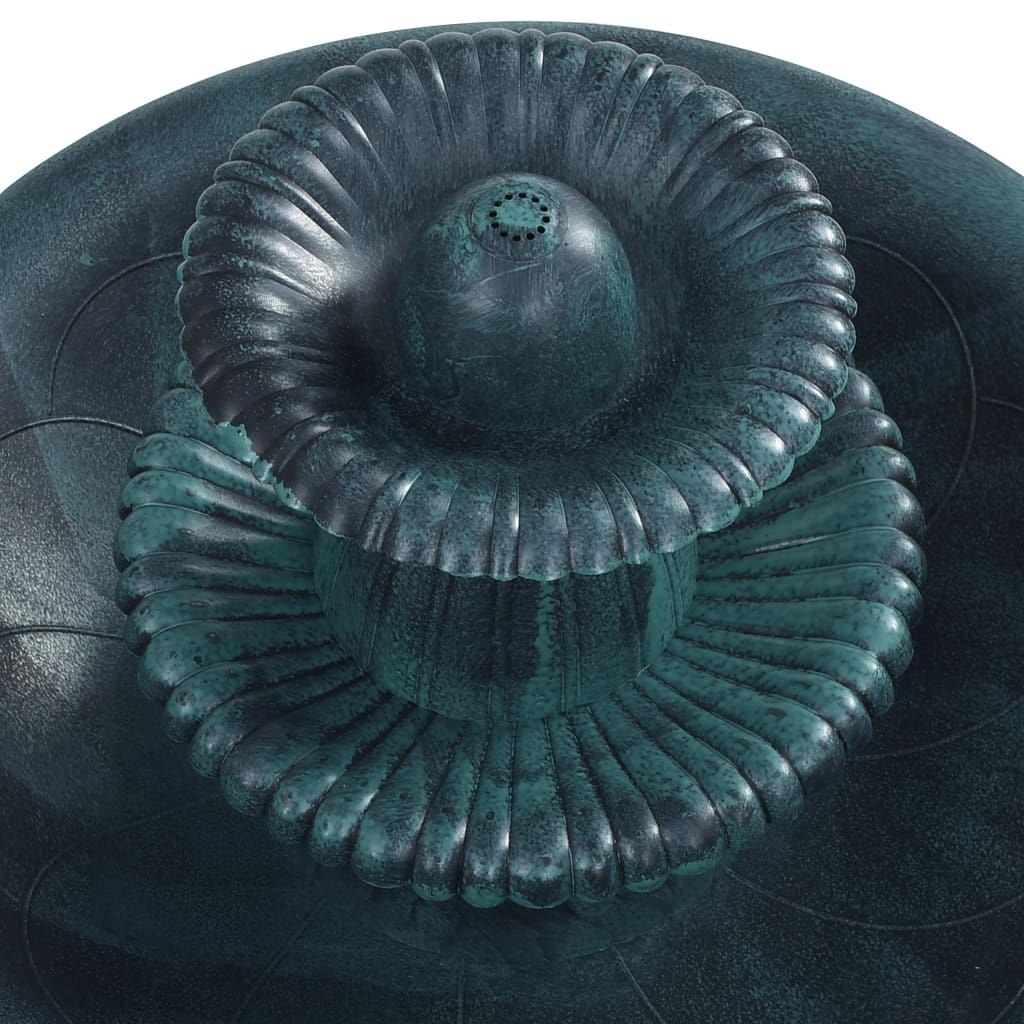 Emaga Basenik z fontanną dla ptaków, zielony, 50x91 cm, plastikowy